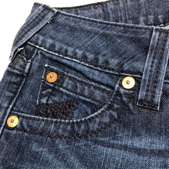 LIKE NEW TRUE RELIGION STELLA SKINNY JEANS 27x33 MADE IN USA 🇺🇸 - Picture 4 of 14